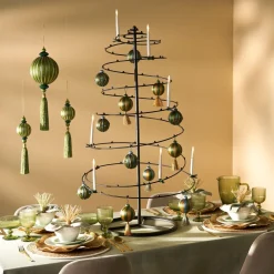 Christmas tree candle LED lights on clips, 6"