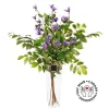Clematis flower bouquet in a vase