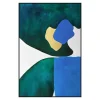 Colored shapes wall art, 25 x 36″