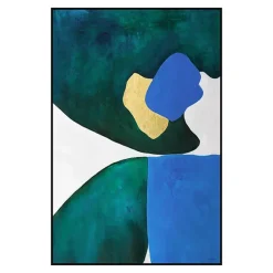 Colored shapes wall art, 25 x 36″