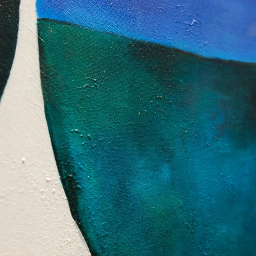 Colored shapes wall art, 25 x 36″