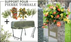 Colorful funeral arrangement