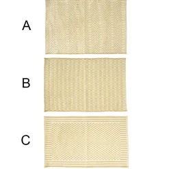 Cotton and jute rug, 24 x 17,5″