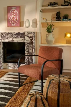 Cream abstract decoration in 100% FSC-certified wood, 13"