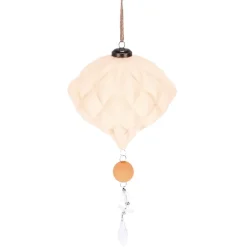 Cream finial ornament, 12″