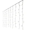 Curtain of 420 LED lights on clear wire, cool white, 3 x 13′