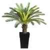 Cycas artificiel en pot extérieur, 62 x 40″