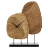 Decorative clock on FSC-certified wood sculpture, 16 x 12,5"