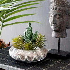 Decorative glass bowl vase