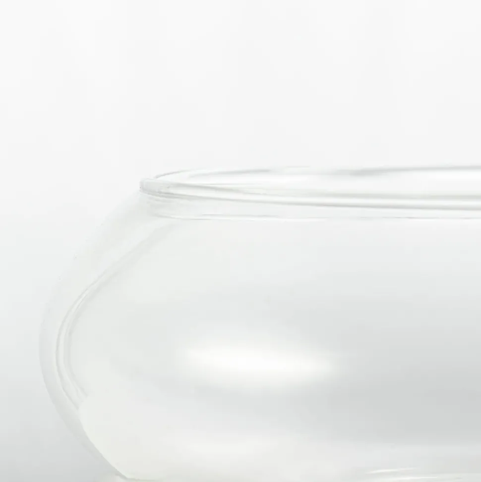 Decorative glass bowl vase