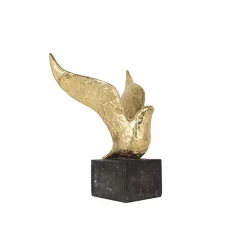 Decorative golden dove, 14 x 11,5″