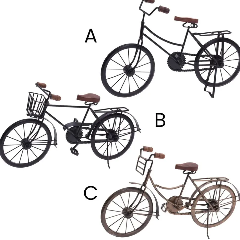 Decorative metal black bicycle, 18,5"