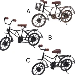 Decorative metal black bicycle, 14"