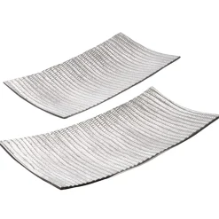 Decorative silver aluminium plate