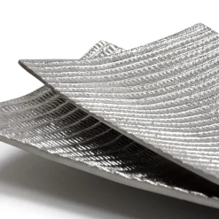 Decorative silver aluminium plate