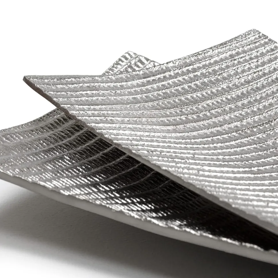 Decorative silver aluminium plate