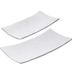 Decorative white aluminium plate