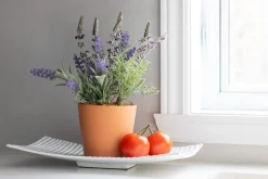 Decorative white aluminium plate