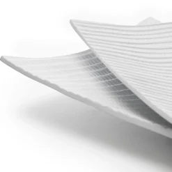 Decorative white aluminium plate