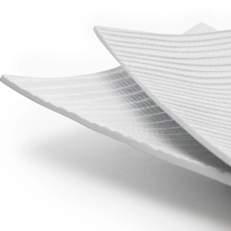 Decorative white aluminium plate