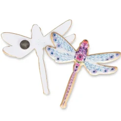 Decorative window screen magnetic dragonfly, 3"