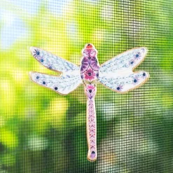 Decorative window screen magnetic dragonfly, 3