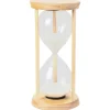 Decorative wooden hourglass, 9,5 x 4"