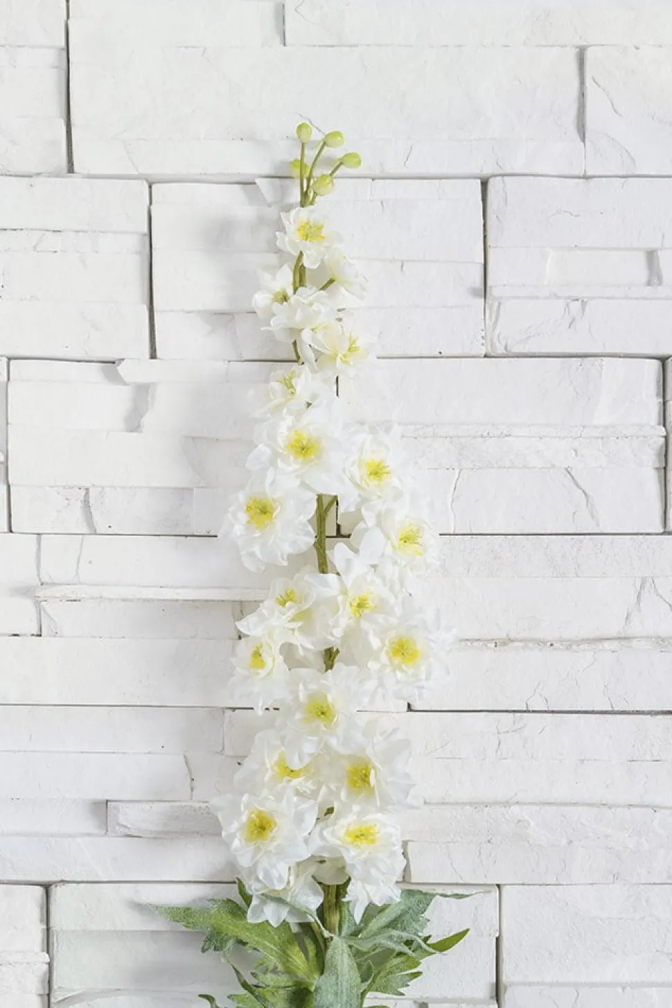 Delphinium blanc artificiel, 53″