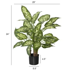 Dieffenbachia artificiel, 24″