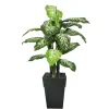 Dieffenbachia artificiel en pot extérieur, 53″