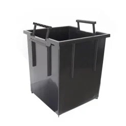 Double plastic red flower box, 11 x 22"