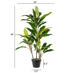Dracaena artificial outdoor plant, 40″