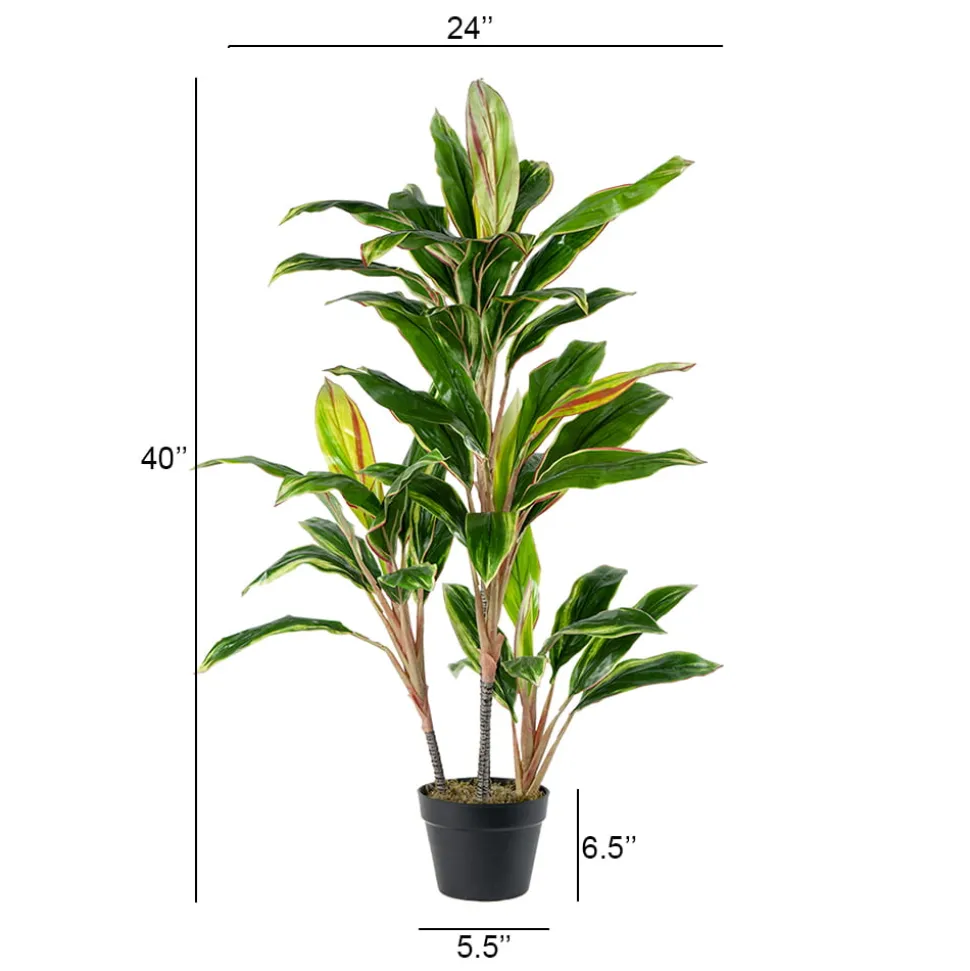 Dracaena artificial outdoor plant, 40″
