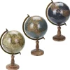 Earth globe on mango wood base, 15 x 8,5"