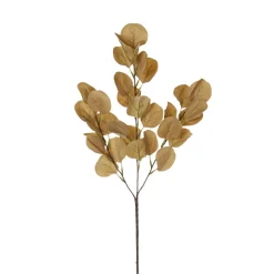 Eucalyptus brun pâle artificiel à feuilles rondes, 26″