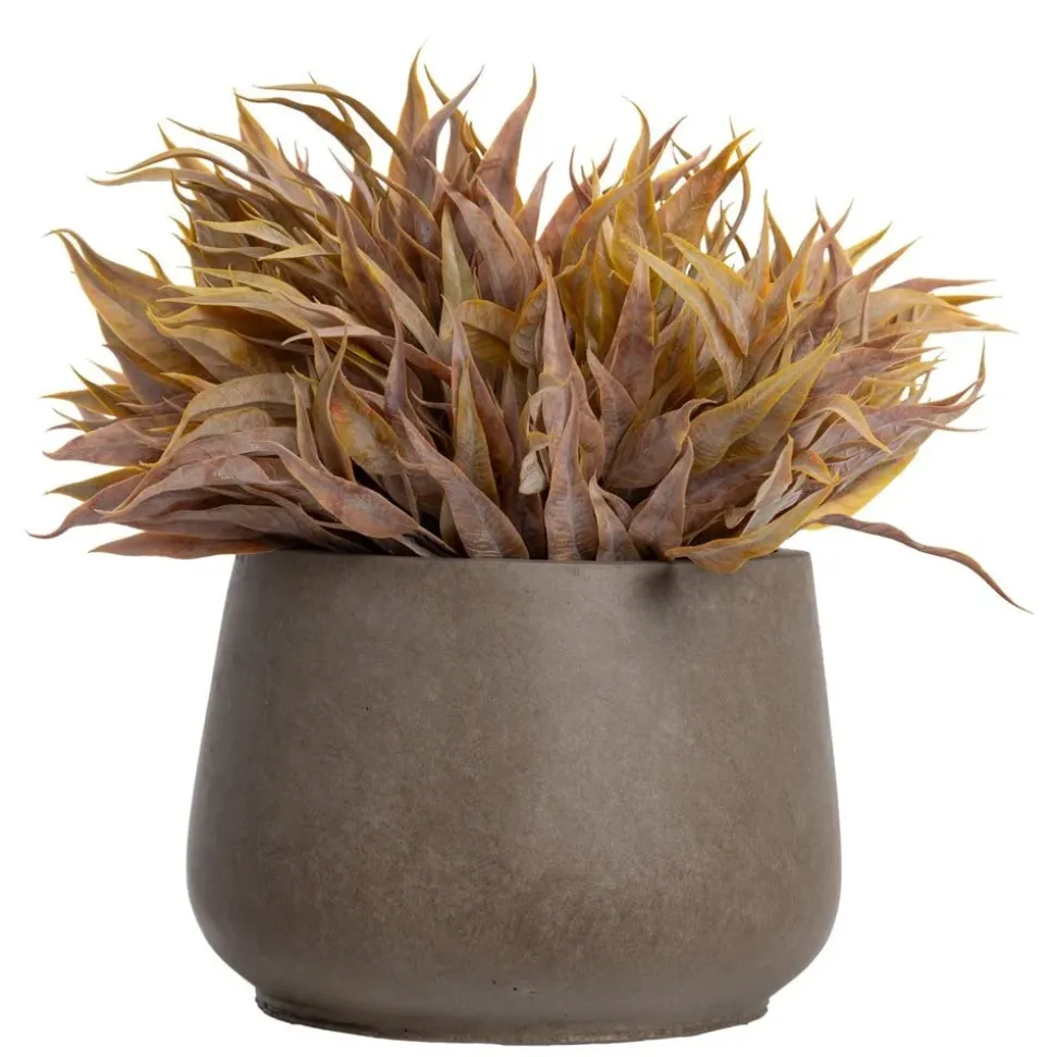 Fall foliage in a fibercement pot