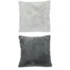 Faux fur cushion, 17,5 x 17,5″