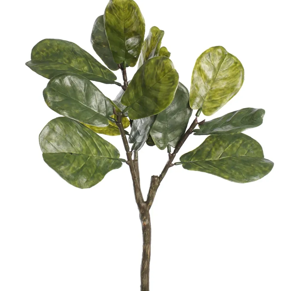 Feuillage de ficus lyrata artificiel, 25″