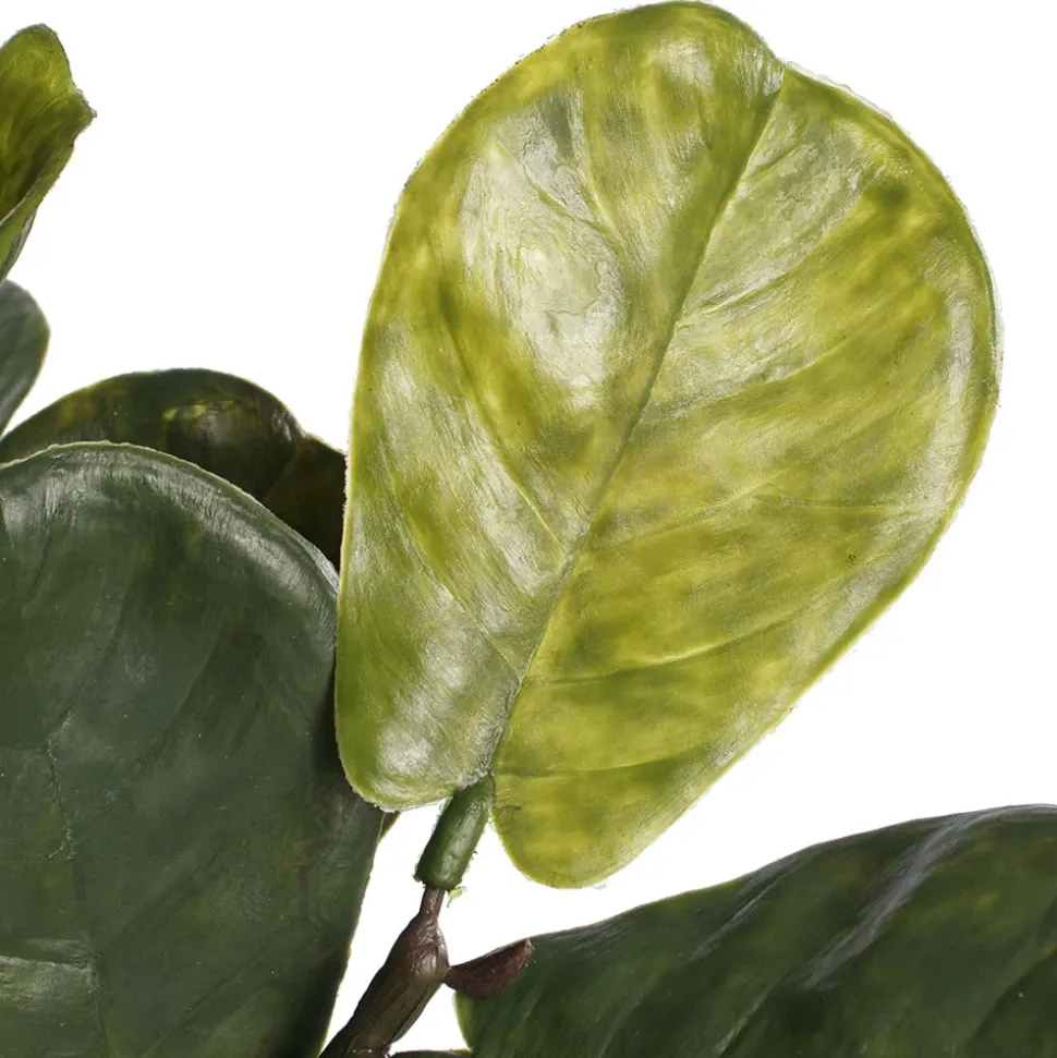 Feuillage de ficus lyrata artificiel, 25″