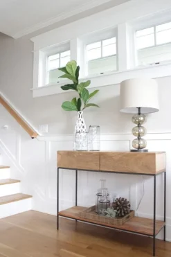 Feuillage de lyrata artificiel, 17″