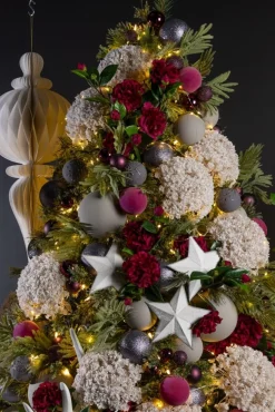 Feuillage de mimosa artificiel, 34″