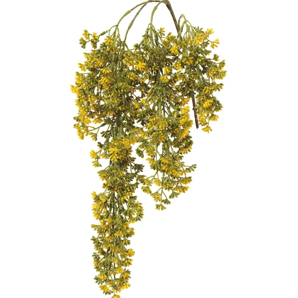 Feuillage de sedum jaune retombant artificiel, 31″
