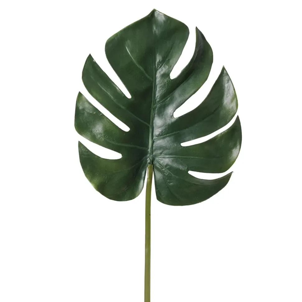 Feuille artificielle de philodendron, 33″