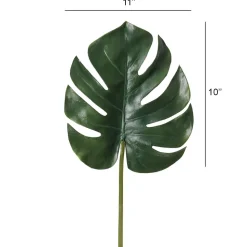 Feuille artificielle de philodendron, 33″
