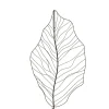 Feuille décorative extérieure en fer noir, 72 x 32″