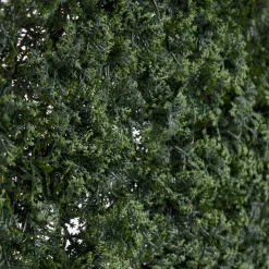 Fire-retardant outdoor dark green boxwood tile, 20 x 20"