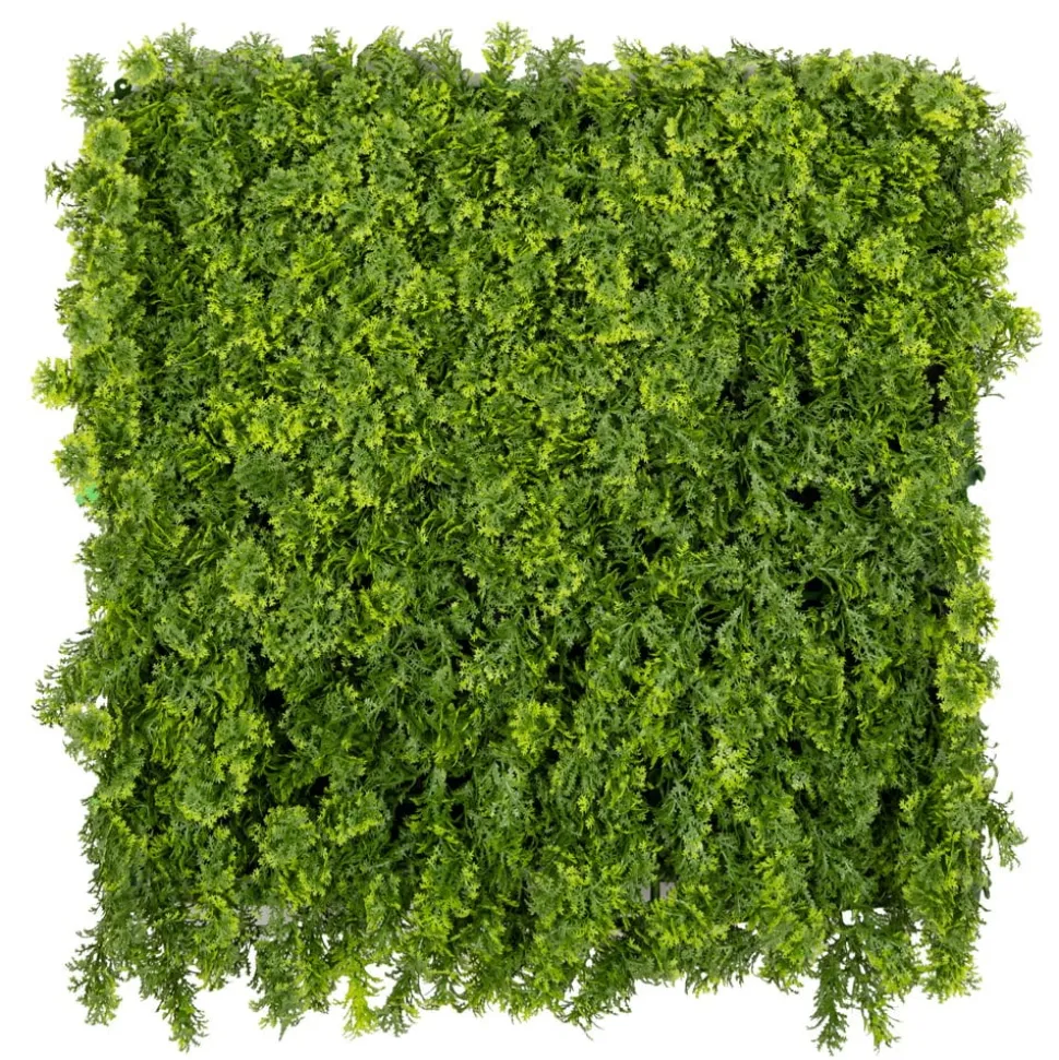 Fire-retardant outdoor light green boxwood tile, 20 x 20"