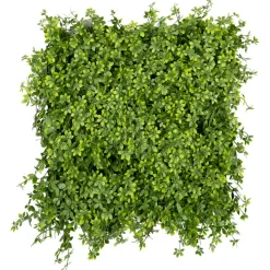 Fire-retardant outdoor lime green boxwood tile, 20 x 20"