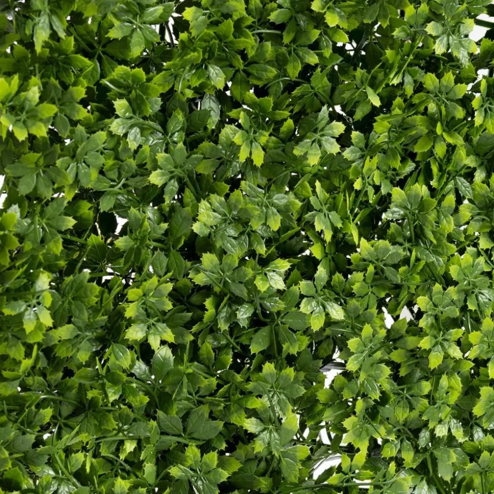 Fire-retardant outdoor lime green boxwood tile, 20 x 20"