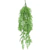 Fire-retardant wavy hanging fern, 35"